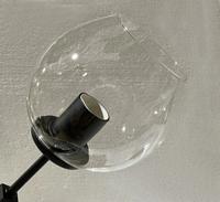 Hanglamp Graham 8L Zwart Frame - 3 glas keuzes - ledlampen inclusief