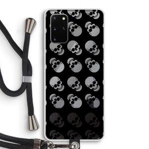 Musketon Skulls: Samsung Galaxy S20 Plus Transparant Hoesje met koord