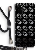 Musketon Skulls: Samsung Galaxy S20 Plus Transparant Hoesje met koord
