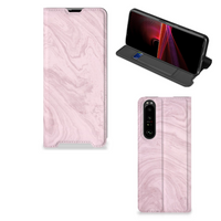 Sony Xperia 1 III Standcase Marble Pink - Origineel Cadeau Vriendin