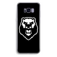Angry Bear (black): Samsung Galaxy S8 Plus Transparant Hoesje