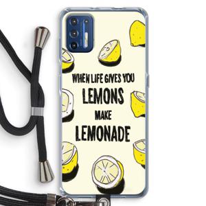 Lemonade: Motorola Moto G9 Plus Transparant Hoesje met koord