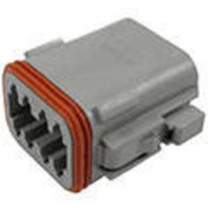 TE Connectivity DT06-08SA-C015 Ronde connector Bus, recht Totaal aantal polen: 8 Serie (ronde connectors): DT 1 stuk(s)