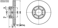 Remmenset, remschijf ATE, Remschijftype: Geventileerd: , Inbouwplaats: Vooras, u.a. für Opel