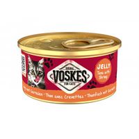 Voskes Jelly tonijn met garnalen natvoer kat (85 g) 2 trays (48 x 85 g)