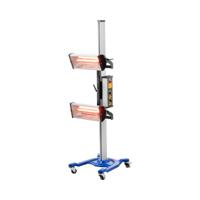 Infrarood verfdroger - 2 x 1000 - W verwarming - Hoogte: tot 160 cm Infrarood verfdroger - 2 x 1000 - W verwarming - Hoogte: tot 160 cm