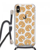 Croissant: iPhone XS Max Transparant Hoesje met koord