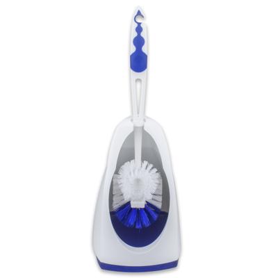 Buemag Toiletborstel - blauw met wit - met randreiniger - 41 cm