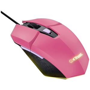 Trust GXT109P FELOX Gaming-muis Kabelgebonden Optisch Pink 6 Toetsen 6400 dpi Verlicht