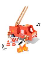 HEMA Brandweerwagen 27x16x13cm hout