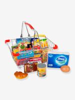 Winkelwagen voor kinderen met inhoud van SMALL FOOT®, metaal meerkleurig