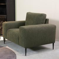 LABEL51 Fauteuil 'Ferraro' Bouclé, kleur Hunter