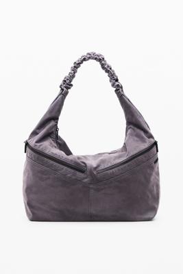 Middelgrote tas met leerlook - BLACK - U