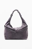 Middelgrote tas met leerlook - BLACK - U