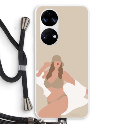 One of a kind: Huawei P50 Transparant Hoesje met koord