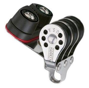 Harken 22mm Micro 3-schijfsblok Met Klem Default