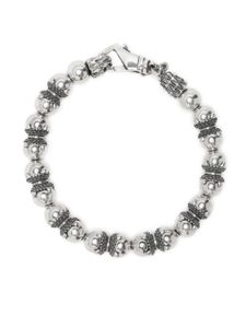 Emanuele Bicocchi bracelet serti de perles - Argent