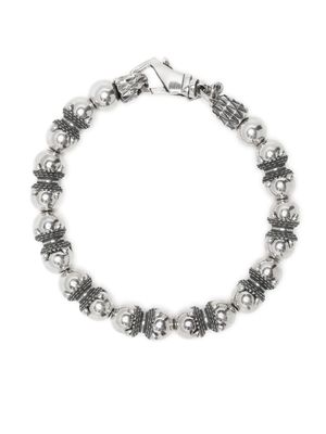 Emanuele Bicocchi bracelet serti de perles - Argent