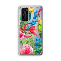 Papegaaien: Huawei P40 Transparant Hoesje