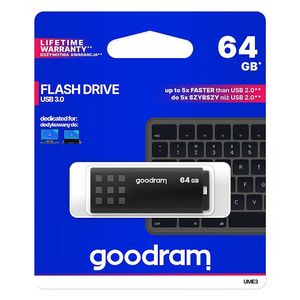 Goodram UME3 USB flash drive 64 GB USB Type-A 3.2 Gen 1 (3.1 Gen 1) Zwart