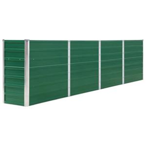 vidaXL Plantenbak verhoogd 320x40x77 cm gegalvaniseerd staal groen