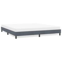 Bedframe zonder matras 180x210 cm fluweel donkergrijs