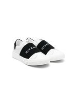 Givenchy Kids baskets à logo brodé - Blanc