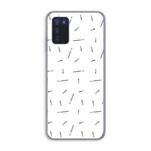 Hipster stripes: Samsung Galaxy A03s Transparant Hoesje