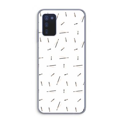 Hipster stripes: Samsung Galaxy A03s Transparant Hoesje