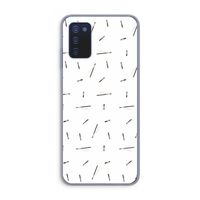 Hipster stripes: Samsung Galaxy A03s Transparant Hoesje