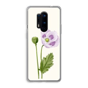 Purple poppy: OnePlus 8 Pro Transparant Hoesje