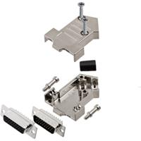 encitech D45NT09-M-HDS26-K 6355-0073-12 D-sub female connectorset 45 ° Aantal polen: 26 Soldeerkelk 1 set(s)