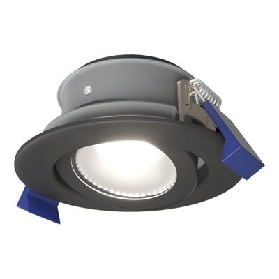 Lima LED inbouwspot - 5 Watt 400 lumen - 6000K daglicht wit - GU10 - Dimbaar - Rond - Kantelbaar - IP65 waterdicht - Zwart - Voor binnen, buiten en badkamer