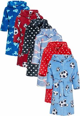Kinderbadjassen met print-Vlinders-158/164