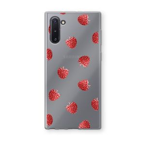 Framboosjes: Samsung Galaxy Note 10 Transparant Hoesje