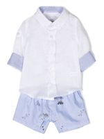 Lapin House ensemble short-t-shirt à broderies - Blanc