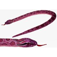 Python slangen knuffel van 150 cm - roze - Speelgoed pluche knuffels