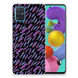 Samsung Galaxy A51 TPU bumper Feathers Color