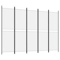 The Living Store Kamerscherm - Inklapbaar - Privacy en Indeling - 250 x 180 cm - Wit