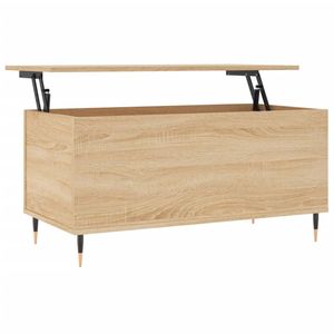 vidaXL Salontafel 90x44,5x45 cm bewerkt hout sonoma eikenkleurig