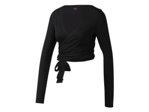 CRIVIT Dames sport wikkeltop (Zwart, L (44/46))