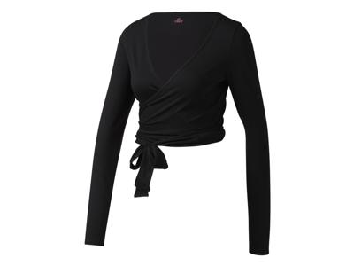 CRIVIT Dames sport wikkeltop (Zwart, L (44/46))