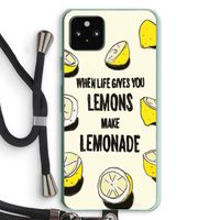 Lemonade: Pixel 5a 5G Transparant Hoesje met koord