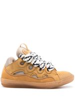 Lanvin baskets Curb à empiècements - Marron