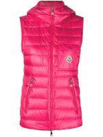 Moncler gilet Glygos à capuche - Rose - thumbnail