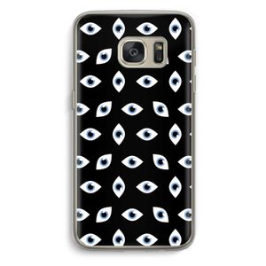 Eyes pattern: Samsung Galaxy S7 Transparant Hoesje