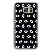 Eyes pattern: Samsung Galaxy S7 Transparant Hoesje