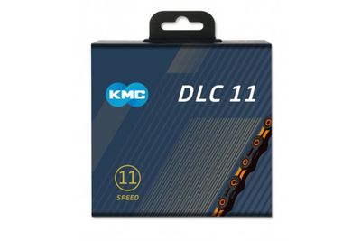 KMC dlc fietsketting 11-speed 118 schakels oranjezwart