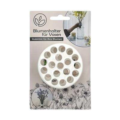 Alma Garden Bloemenschikker voor in vaas - bloemverdeler - boeketring - wit - vaas raster