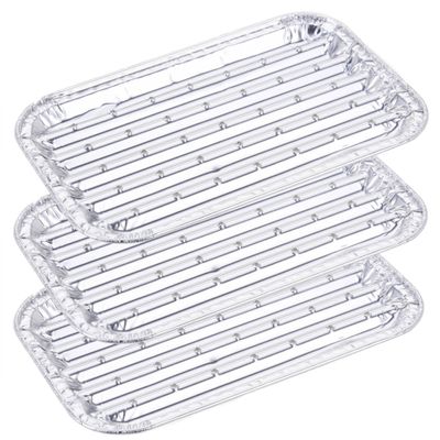 Set van 5x stuks barbecue grillschalen rechthoekig 11 x 18 cm Set van 5x stuks barbecue grillschalen rechthoekig 11 x 18 cm